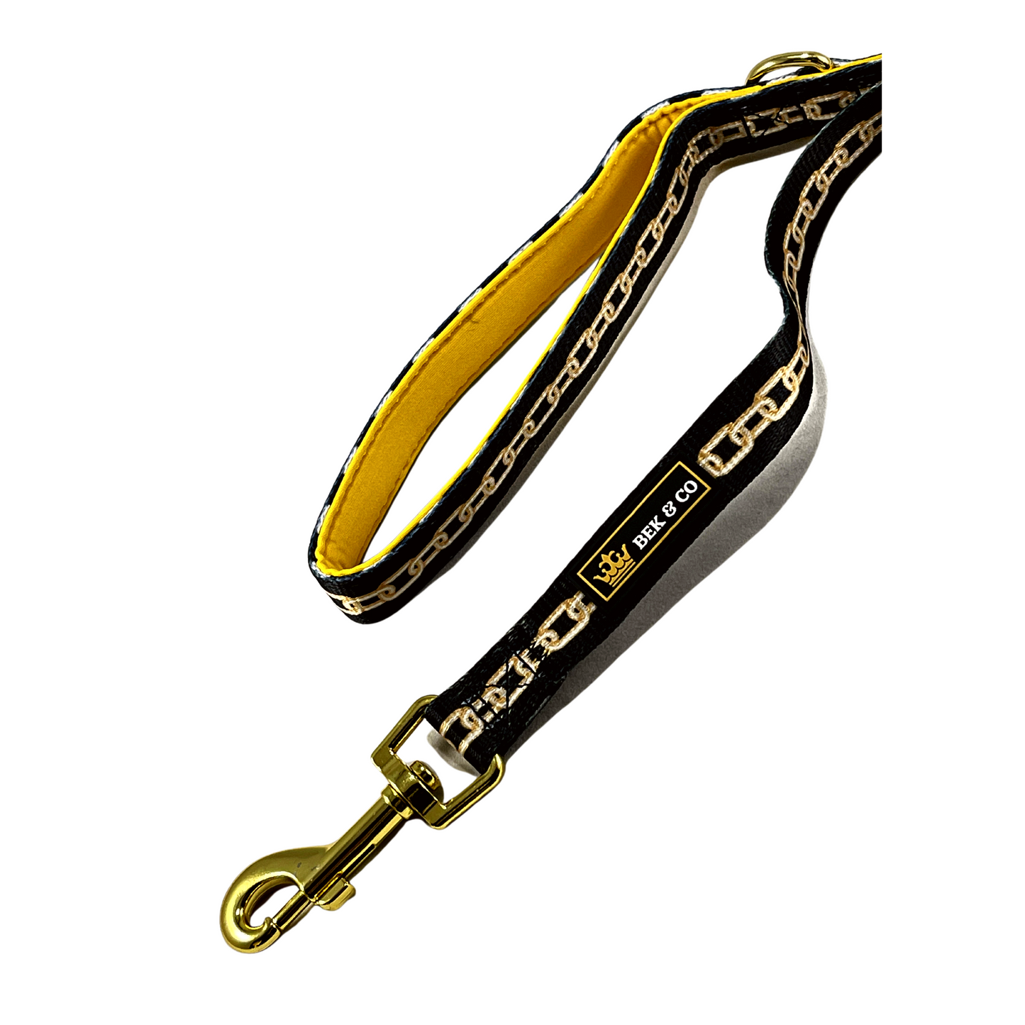 Royal dual sided dog leash on white background