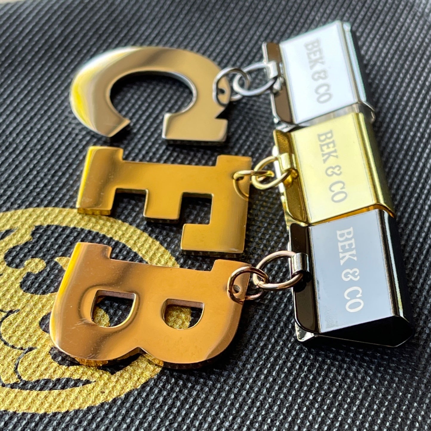 Initial Bling Charm by Bek & Co