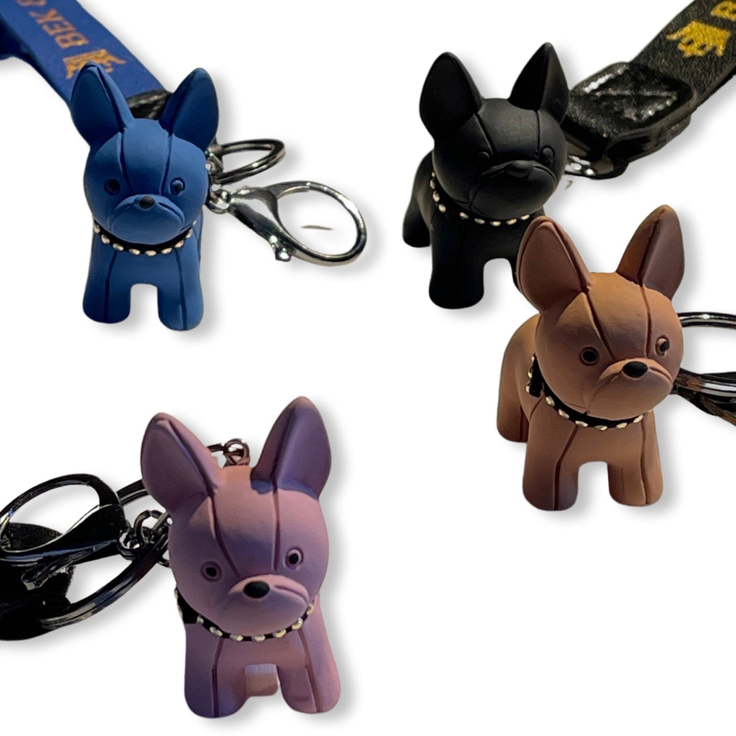 Blue Frenchie Key Chain