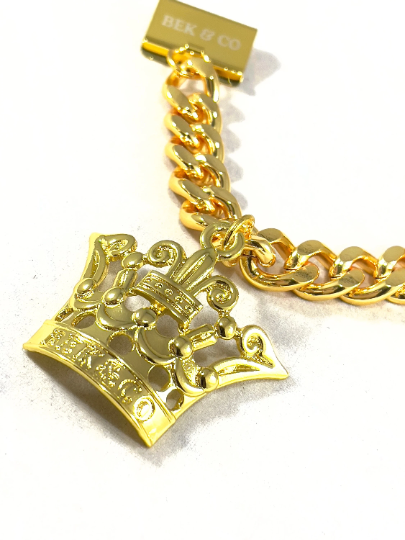 Royal Crown Bling Charm Chain