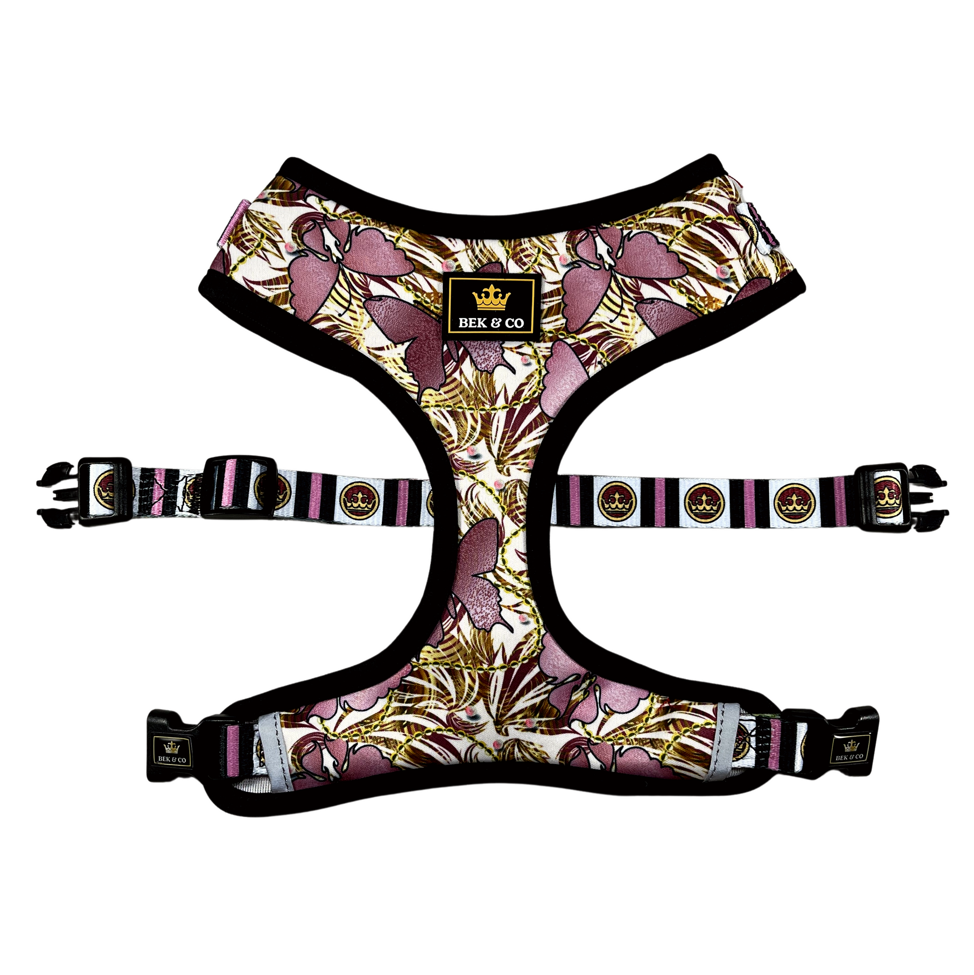 Butterfly Diva Adjustable French Bulldog Harness Bek & Co Butterfly Diva Adjustable French Bulldog Harness Bek & Co