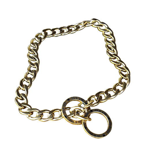 Gold Choke Dog Chain