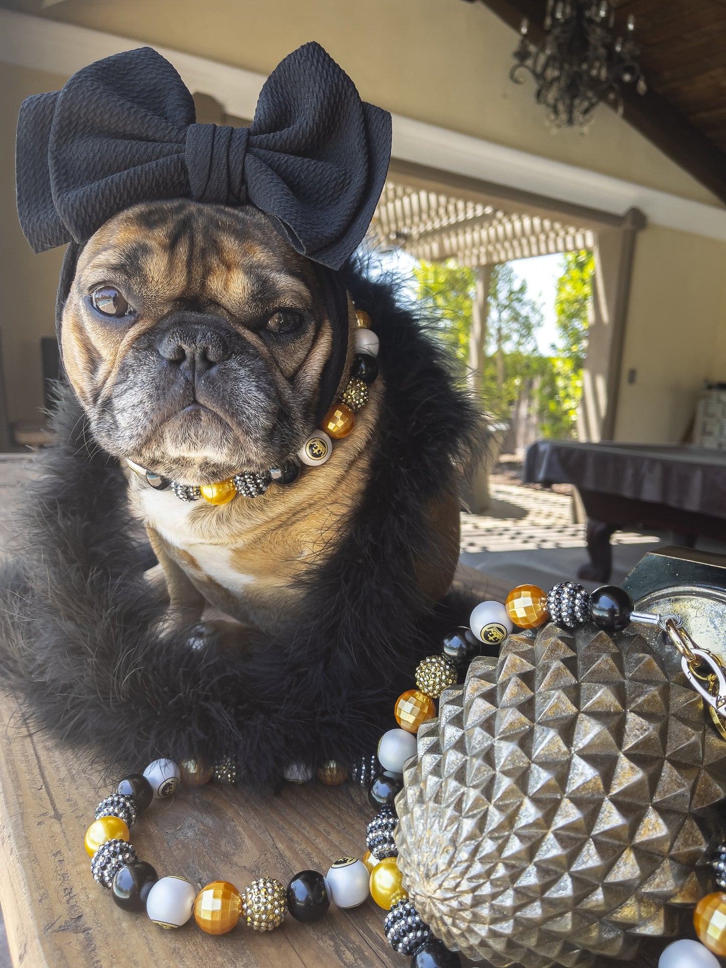 Gold and Black Baubles