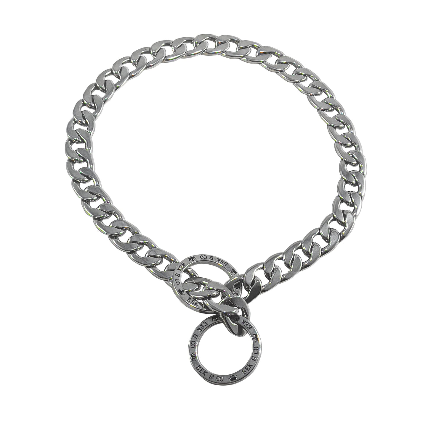 Silver Choke Dog Chain