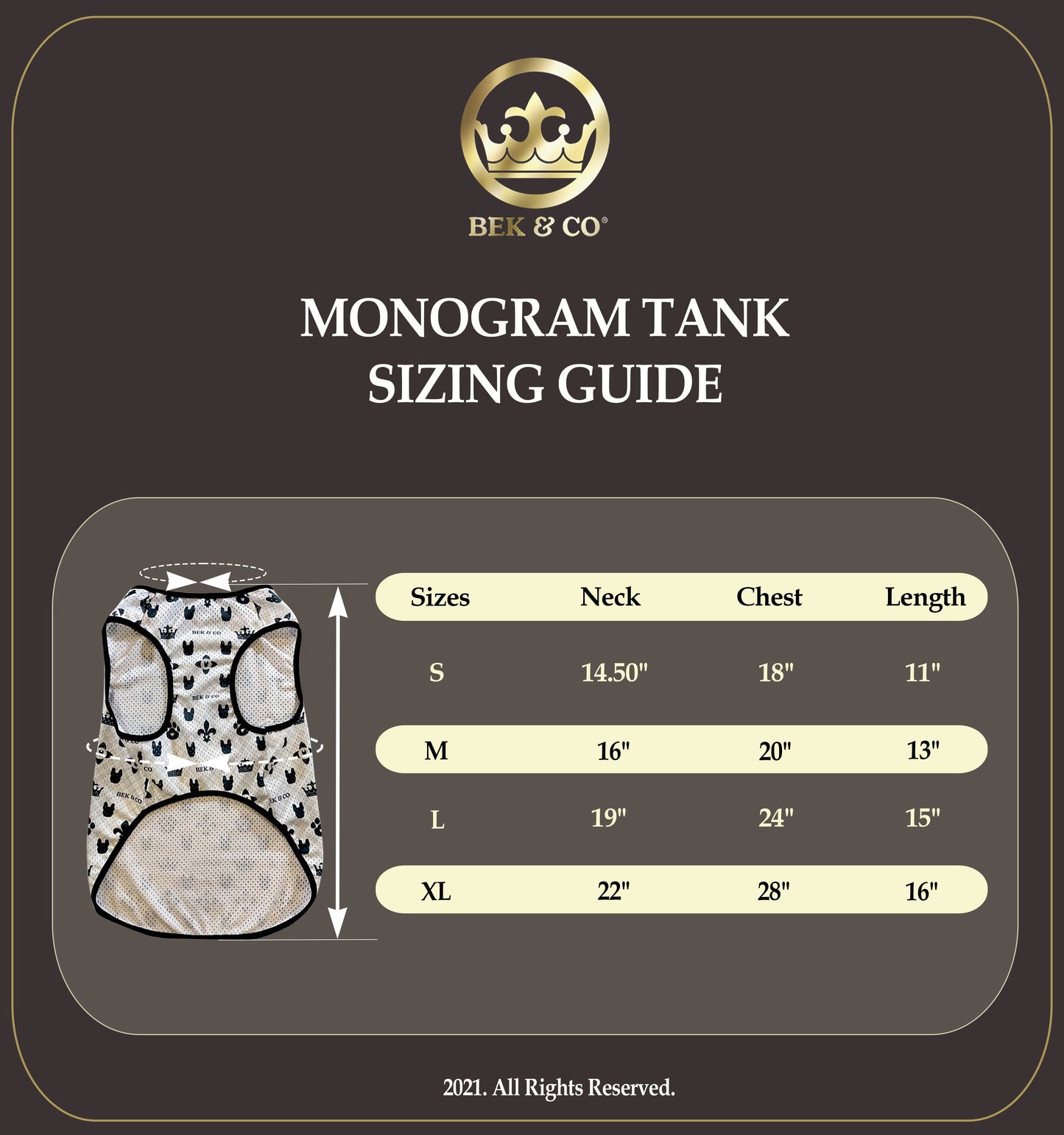 Monogram Dog Tank