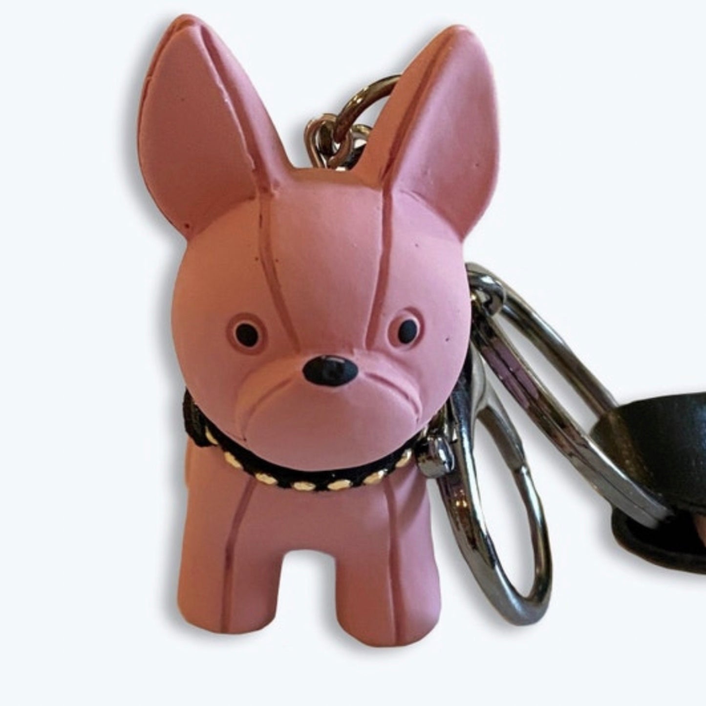 Pink Frenchie Key chain